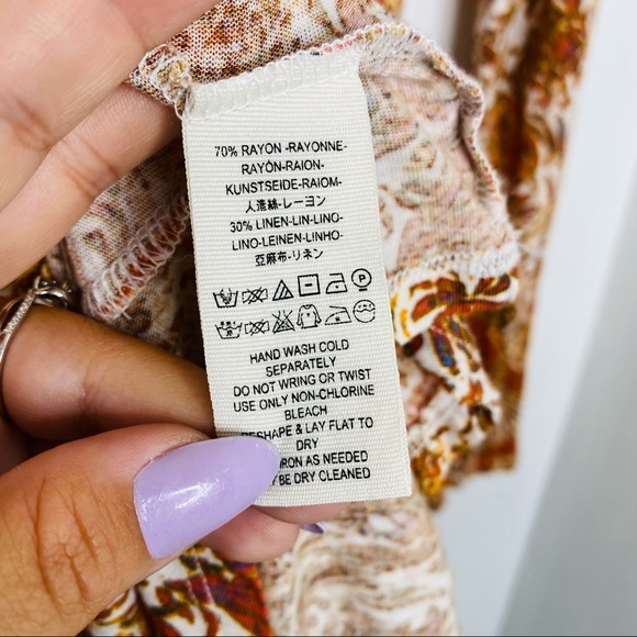 ✔️SOLD NWOT Free People Annabelle Printed Tunic - Picture 9 of 10